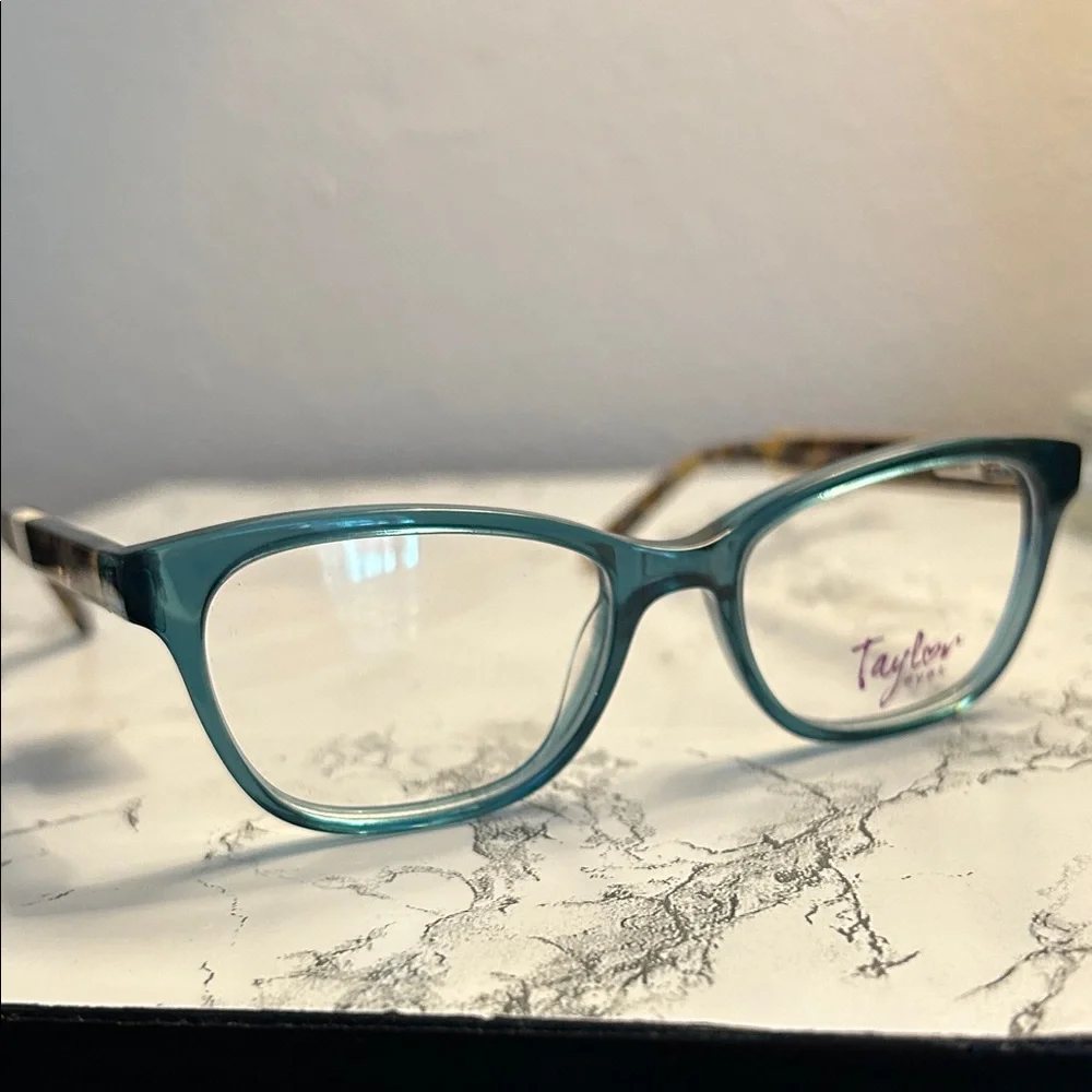 Taylor Eyes Teal Glasses For Women Size 48-16-135